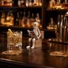 Quirky Gift for Friends Skeleton Sitting on Toilet Resin Figurine Realistic Skull Tabletop Spooky Photography Setting Prop Ornament Creative