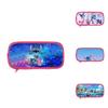 Stitch And Angel Cartoon Print Student Double Layer Stationery Storage Bag For Kids And School Use