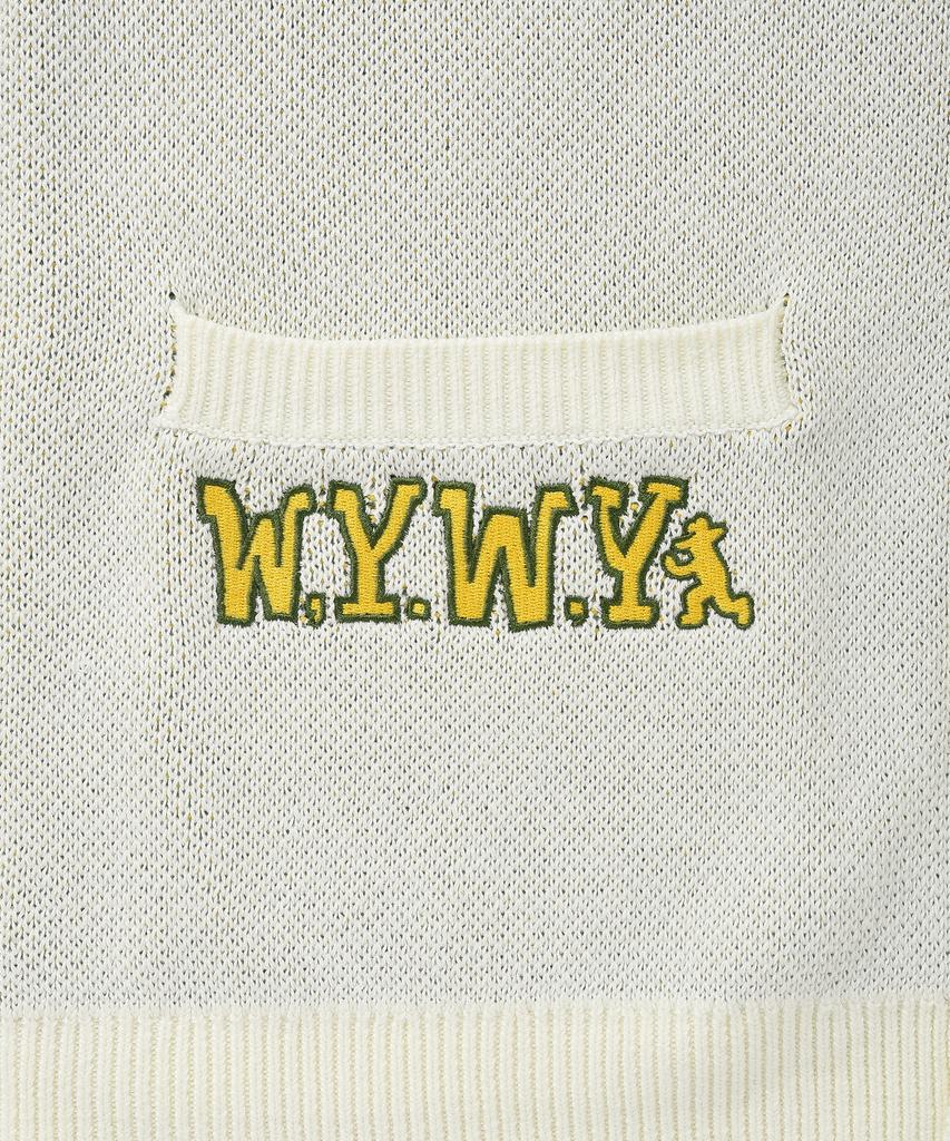 Wacky Willy Kiki & Lily Patch V-Neck Cardigan Cream