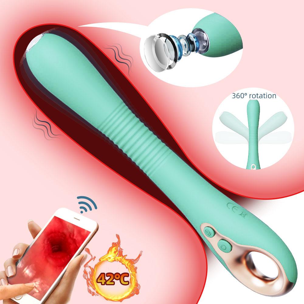 360° Rotation HD Endoskopische Kamera Vibrator für Frau App-Steuerung Heizungs-Masturbator Videoaufnahme G-Punkt Aldult Sexspielzeug