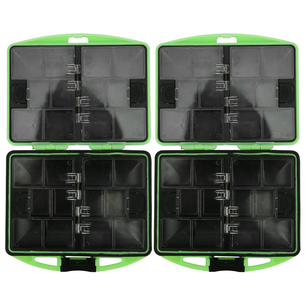 2 Stück ABS Gummi Angelzubehör Aufbewahrungsbox Tragbar Outdoor Köder Haken Etui