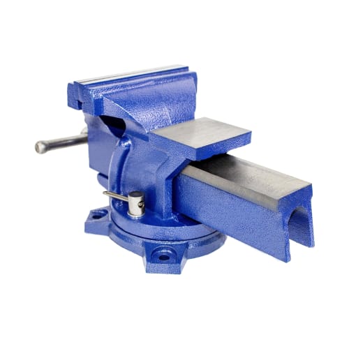 HFS(R) Bench Vise, Jaw Width: 100mm, Maximum Opening: 75mm, 360-Degree Rotation, Workbench, Engineer's Anvil Vise, Rotating, Machining, Fixing, Adhesi