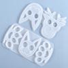 Poppy DIY Cat Face Resin Keychain Mold & Finger Armor Silicone Mold Set
