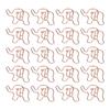 20pcs Shaped Paper Clips Elephant Shapes Rose Gold Electroplating Process Iron Office Clips for Document Classification