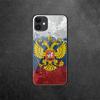 Pouzdro na telefon z tvrzeného skla Russian Flag pro iPhone Samsung Galaxy OnePlus Oppo Xiaomi Redmi Note SA 7 8 9 10 11 12 13 14 20 21 22 53 Pro Max Ultra