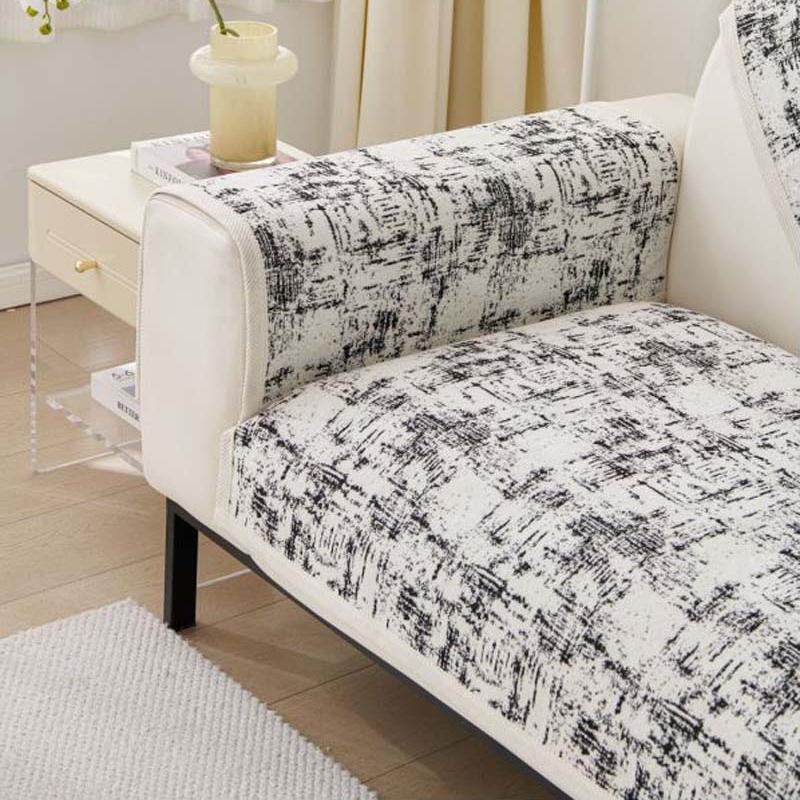 Luxury Soft Chenille Sofa Towel Univesal Anti-slip Sofa Cover for Living Room L-shaped Sectional Couch Cover, not a whole set