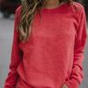 Casual Crew Neck Women Long Sleeve Tops Sweatshirt Winter Ladies Pullover