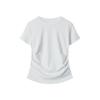 HeyHenry Women's Slimming Waist Short Sleeve T-Shirt - Summer Plain Round Neck Top