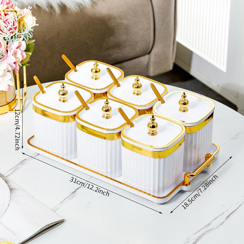 Spice Storage Box Home Kitchen High-end Peppercorn Condiment Seasoning Jar Food Grade Dry Material Sealing Jar Set