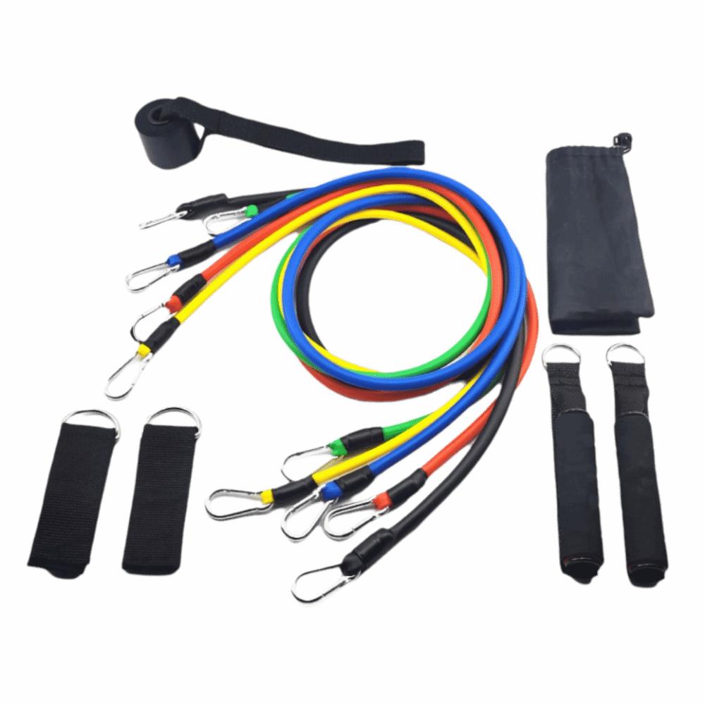 11Pcs/Set Durable Resistance Band Set Anti-Break Elastic Training Band  Fitness Equipment