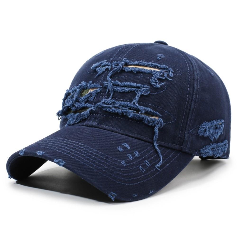 Sun Protection Baseball Cap Vintage Peaked Cap New Hiking Hat Streetwear темно-синий