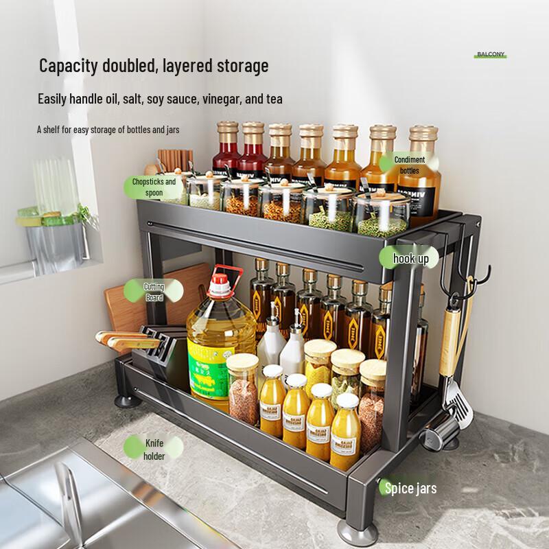 Stainless Steel Countertop Kitchen Storage Rack