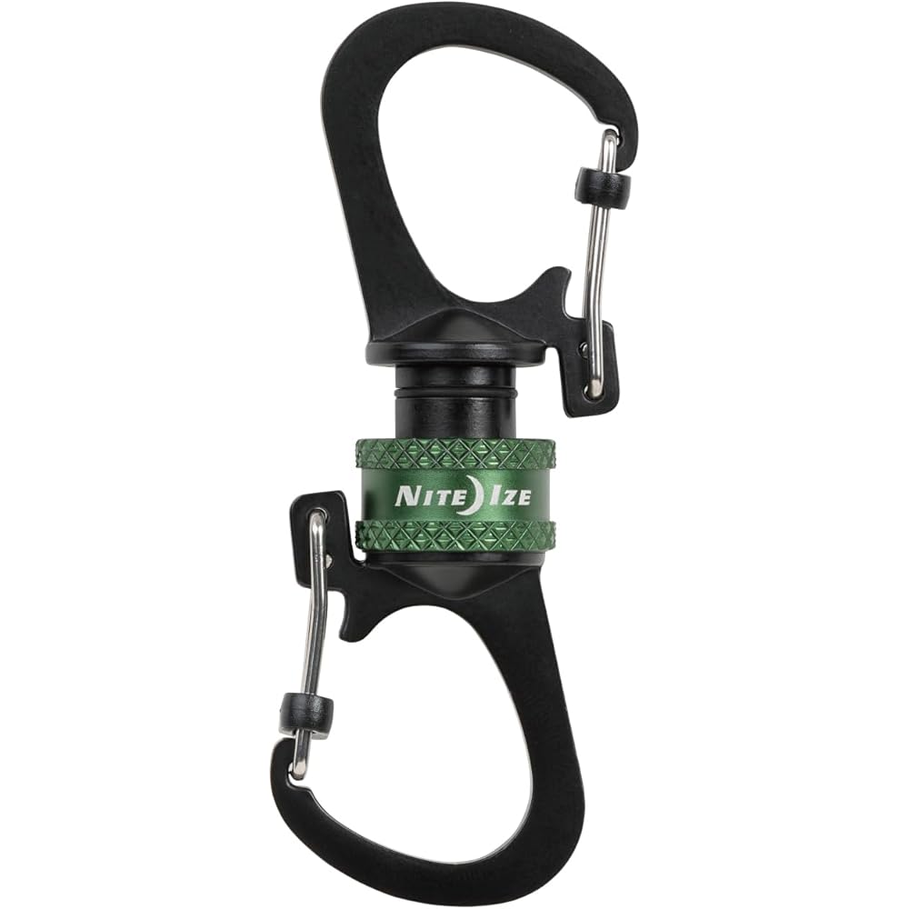 Nite Ize 360° Magnetic Slide Lock Carabiner Olive Green Outdoor Accessory