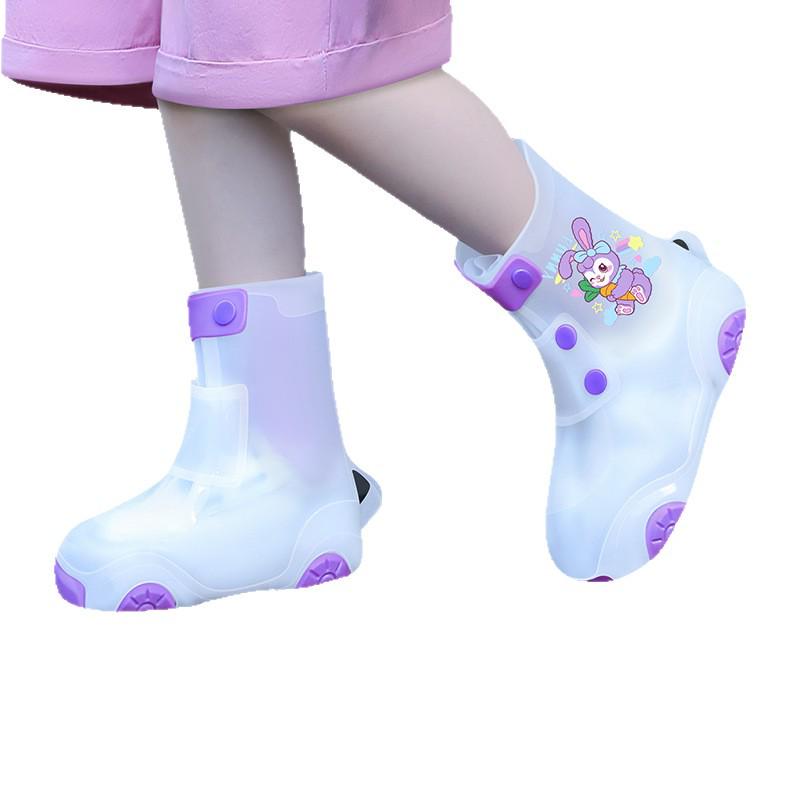Children's Waterproof Non-Slip Silicone Rain Boot Covers: Durable, Dirt-Proof, Reusable for School Outdoors