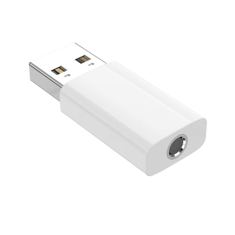 

USB A to 3.5mm TRRS Female Headphone Adapter USB Type C to 3.5mm Female Adapter for Computers Laptops Gaming Consoles білий