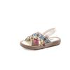 Fashion Girl Shoes New Versatile Comfort Child Sandals Anti Slip Soft Sole Retro Princess Shoes Ethnic Trend Flat Sandals Girls