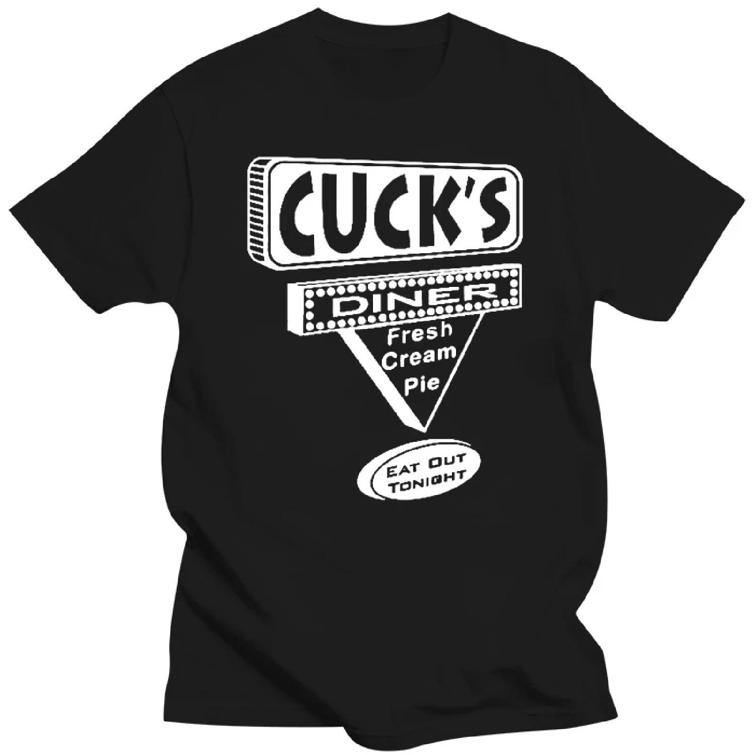Мужская футболка  Cuckold  Футболка для закусочной  Cucks Diner  Куколдинг Фемдом XXXXXL разноцветный