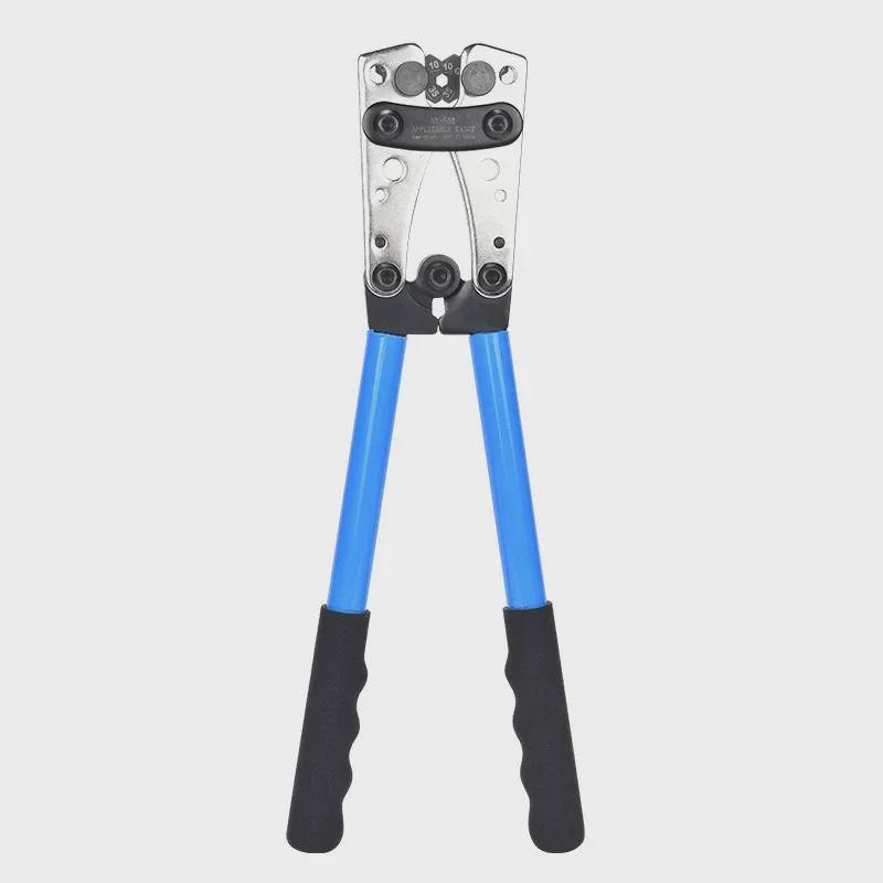 HX-50B Crimping Pliers Set for Large Copper/Aluminum Bare Terminals with Cable Cutter and Aluminum Handle.