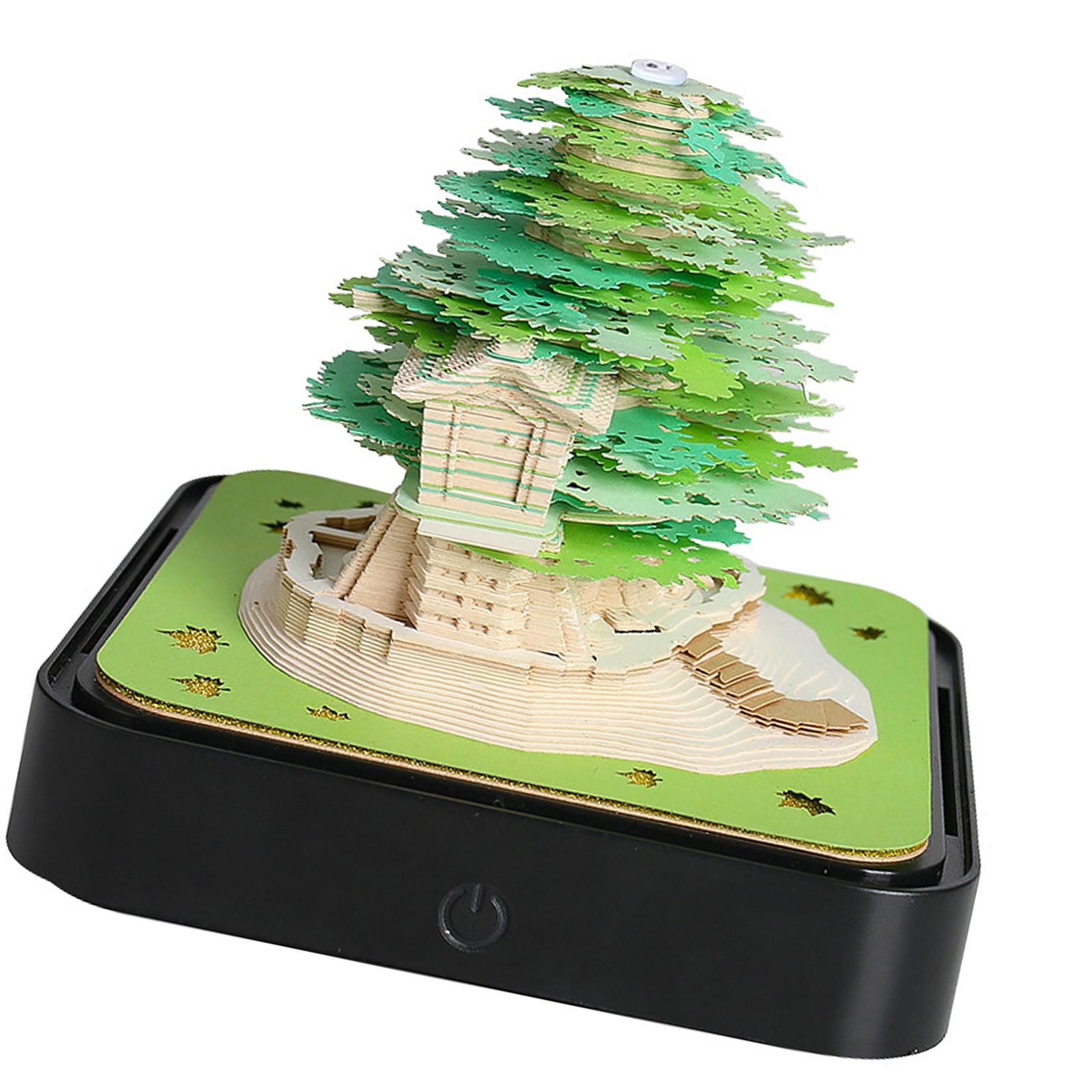 

2025 3D Бумажный Календарь Скульптура Разрывной Настольный Календарь Блокнот Настольный Орнамент Разрывной Блокнот Часы Календарь 3