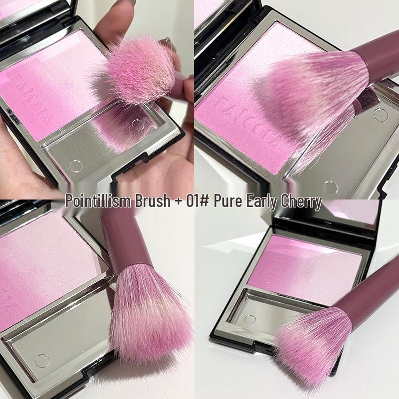 Fei Xi 2025 Gradient Blush Highlighter - Suq*u Series Nude Makeup 