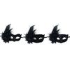Flower Decoration Masquerade Mask Half Face Mask Halloween Party Mask Feathered Masquerade Eyewears For Women Cosplay
