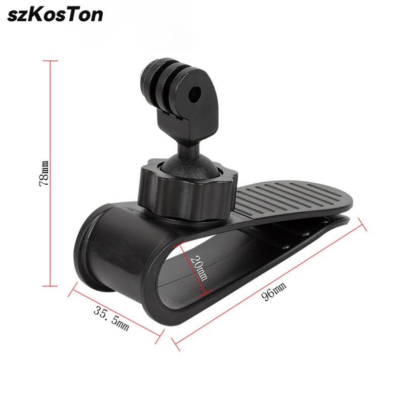 Car Sun Visor Camera Mount with Phone Clip for Cell Phone for GoPro Hero 13 12 11 10 9 Insta360 X4 X3 DJI Action 3 4 Accessories