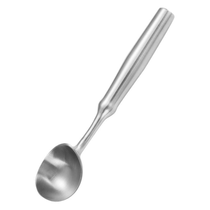 1PC Ice Cream Spoon Stainless Steel Summer Ice Cream Dessert Spoon Long Handle Fruit Tableware Household Goods