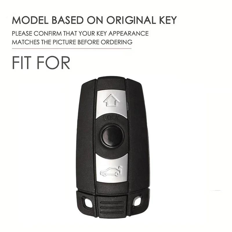 Zinc Alloy Car Key Case Cover Shell For BMW E60 E61 E70 E81 E87 E90 E91 E92 X1 X5 X3 1 3 5 6 Series Z4 Auto Keychain Accessories