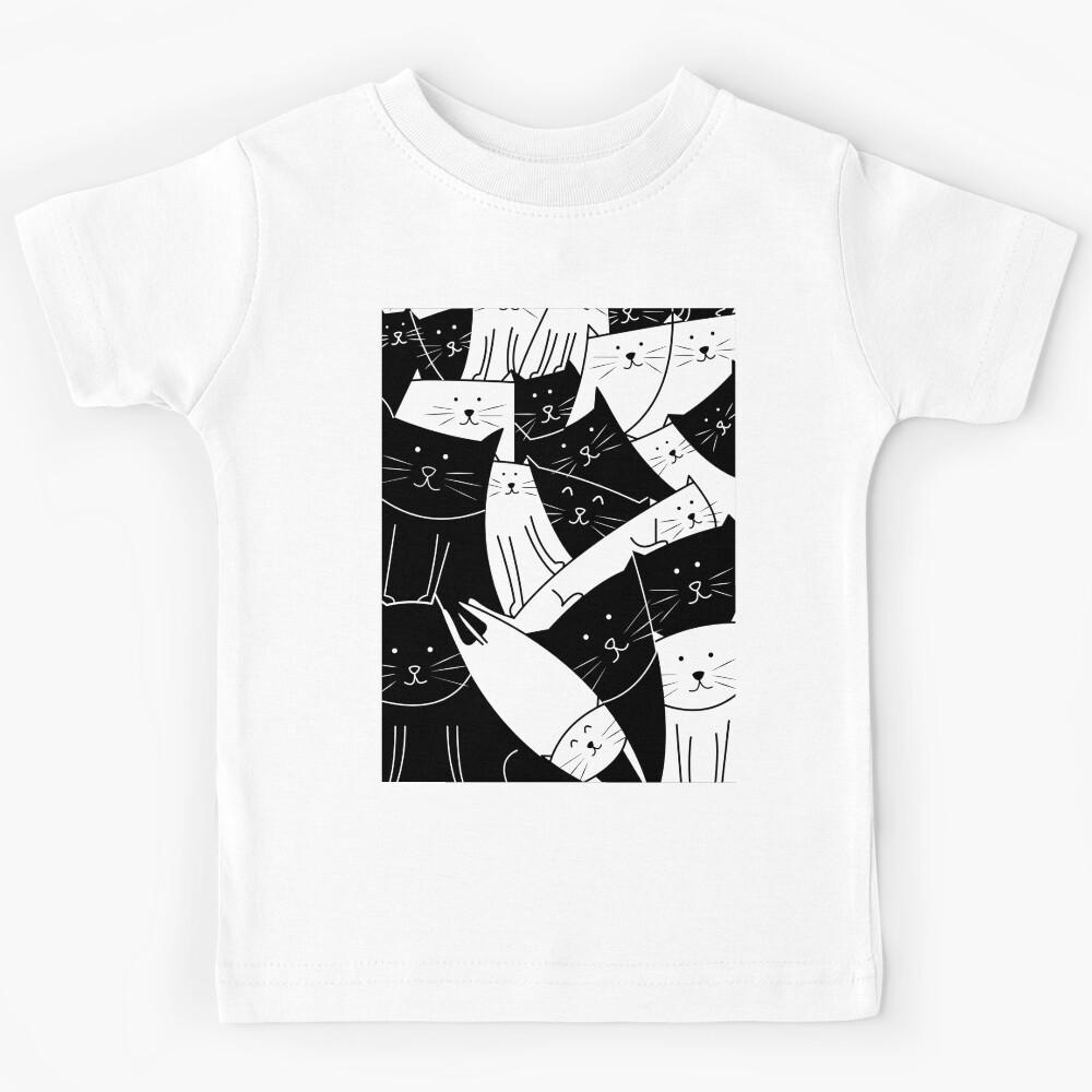 The Cats are Watching B/W Kids T-Shirt 100