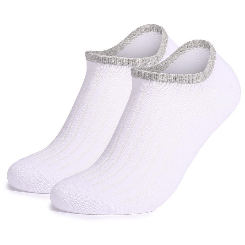 5 Pairs of Men's Spring Summer Leisure Cotton Solid Color Breathable Invisible with Short Boat Socks