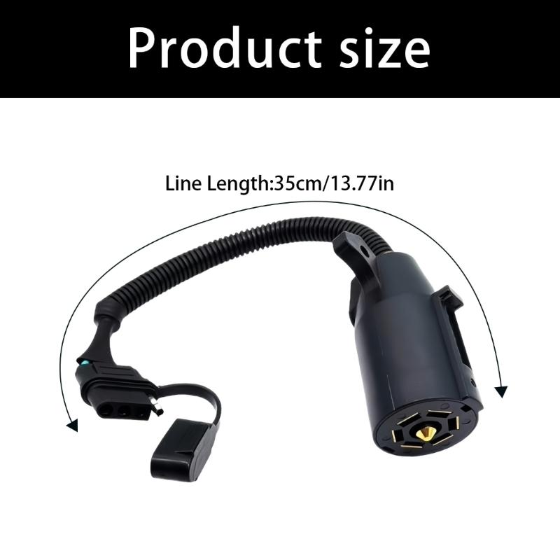 7 Pin To 4 Couplings Trailer Socket Towbar EU Plug Adapter Towing Cable Converters for Caravans Truck