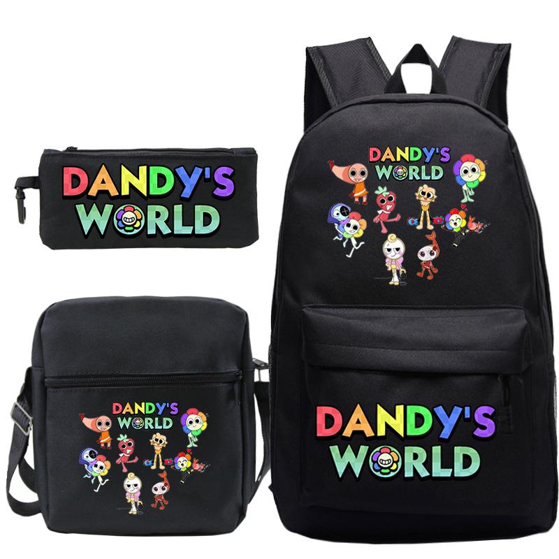 New Dandy's World Game Merchandise Cartoon Print Children's Backpack Cross-border Large-capacity Student Schoolbag