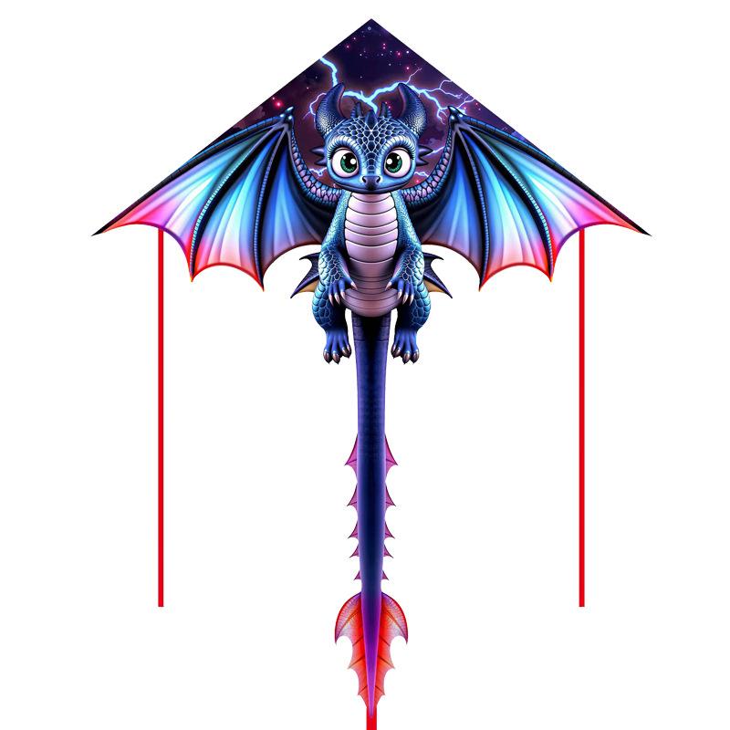Creative 1.4M Large Dragon Kite Cute Lifelike 3D Dragon Outdoor Sport Fun Flying Kite For Child Toy