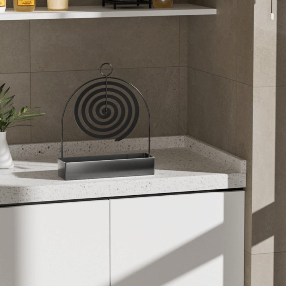 Tragbarer Mückencoil-Ständer Anti-Verbrühung Mückenräucherständer Coil Vertikaler Ständer Camping