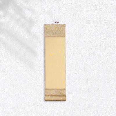 Painting Drawing Paper Gilded Rice Paper Scroll Blank Hanging Scroll Chinese Style Mini Batik Trumpet Scroll Self-made Gifts
