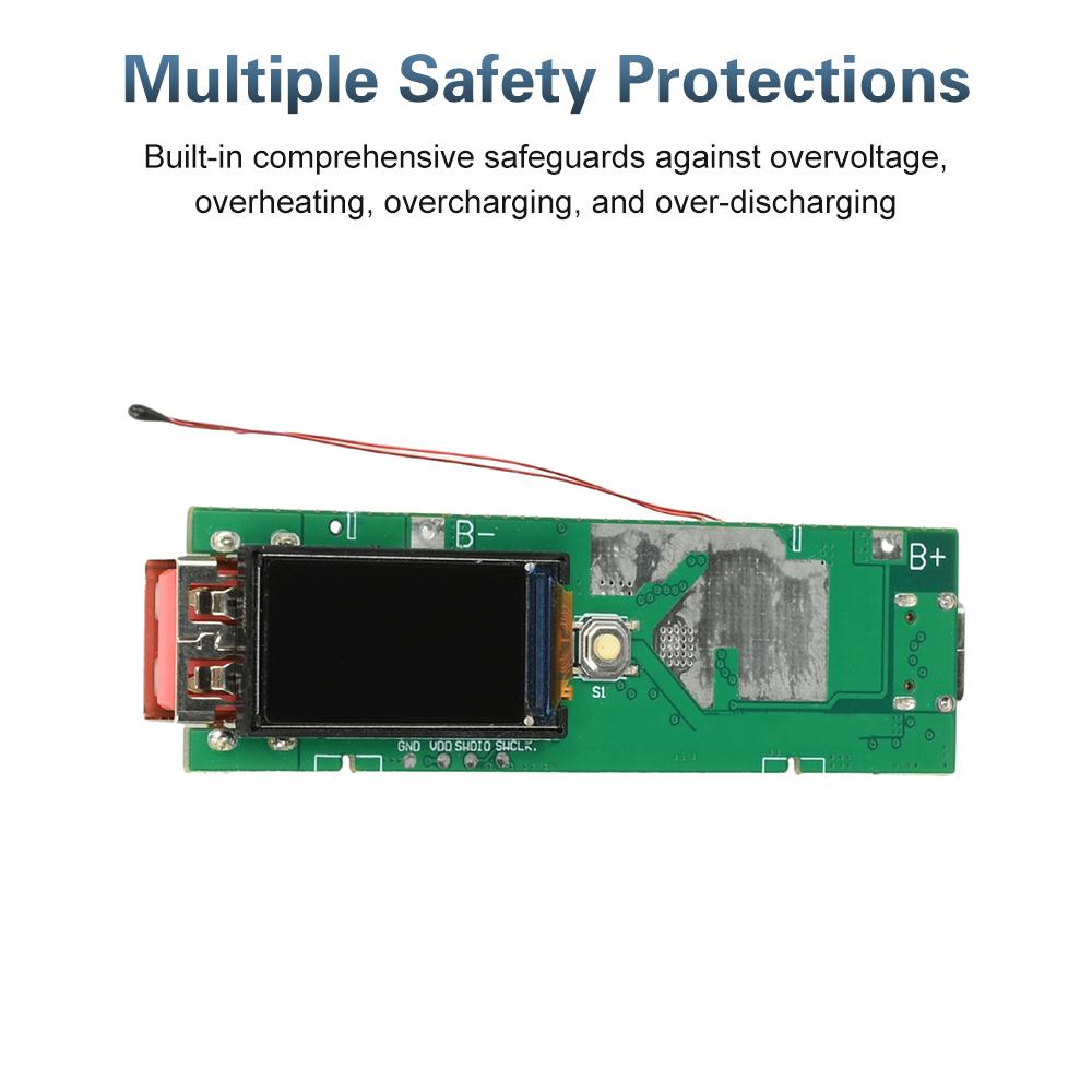 DIY 21700 Powerbank Gehäuse USB Typ C 22,5W Schnelllade Modul Akku Lade Speicher Box DIY Elektronik Kit Unterstützt PD/QC/VOOC