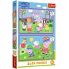 Puzzle - "2x24" - Peppa On the Playground / Peppa Pig FSC Mix 70%