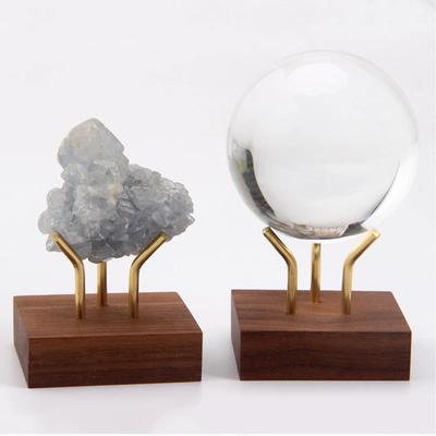Holz-Ausstellungsbasis für Edelsteine, Künstlerische Fossilien, Gesteinssammlung, Geodenhalter, Mineralprobenständer, Heimdekoration