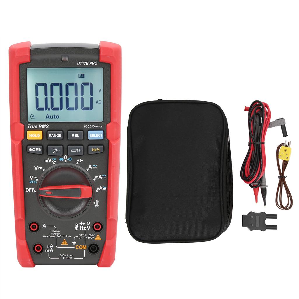 UT17B PRO Digital Multimeter True RMS ACDC Voltage Current Resistance Capacitance Tester