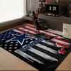 Amerikanische Flagge Cowboys Teppich Spielteppich, Fußmatte für Schlafzimmer Wohnzimmer Eingangsbereich Teppich, Wohnkultur Idee Geschenk für Weihnachten Geburtstag