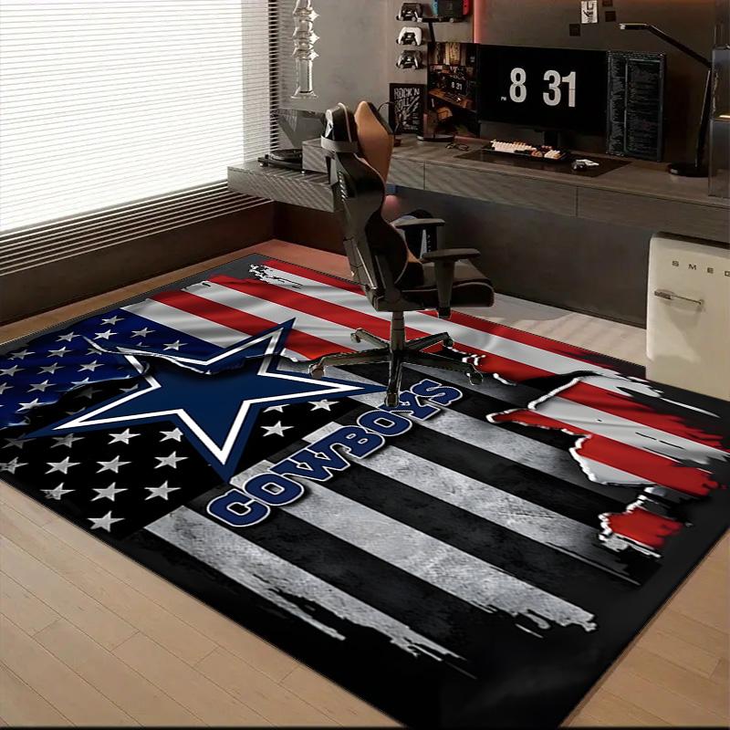 Amerikanische Flagge Cowboys Teppich Spielteppich, Fußmatte für Schlafzimmer Wohnzimmer Eingangsbereich Teppich, Wohnkultur Idee Geschenk für Weihnachten Geburtstag