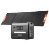 Portable Power Station, 2400W Portable Solar Generator with 200W Foldable Solar Panel