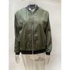 Women S Casual Solid Color V Neck Long Sleeve Zip Jacket