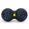 ACTIGET Ball, Doppelmassagegerät, Duo-Rolle für Nacken- und Rückenmassage, Schwarz und Blau