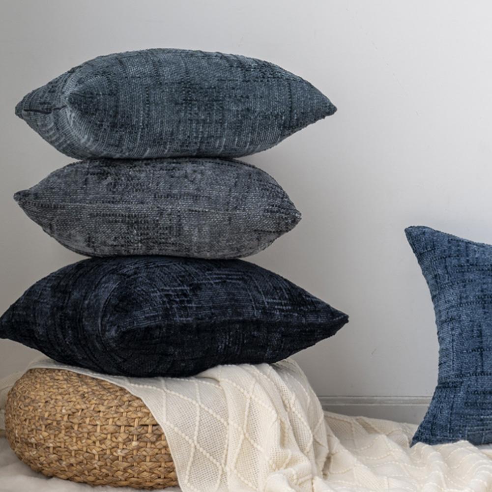 Dekorative Kissenbezüge Kissenbezug Gemütliche Chenille Kissenhüllen für Couch Sofa Bett Wohnzimmer Zuhause