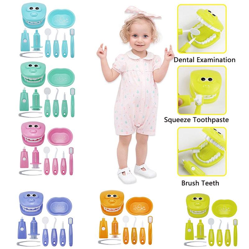 Zestaw zabawek dentystycznych do zabawy dla dzieci, zestaw medyczny