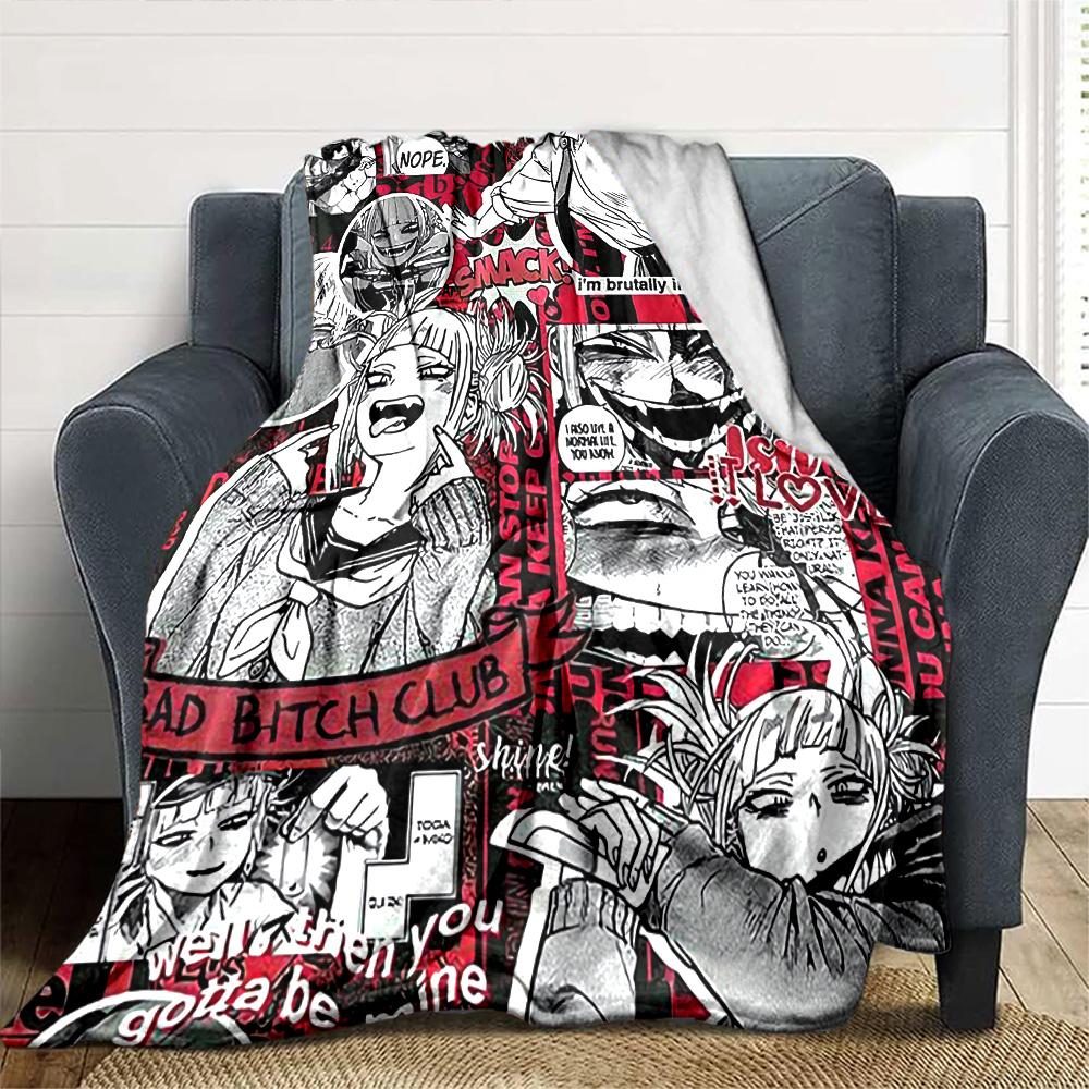 Love Chaos Comics Flannel Blanket Super Soft Warm Cozy Blanket For Sofa Bed Office Travel Allseason Home Decor Gift