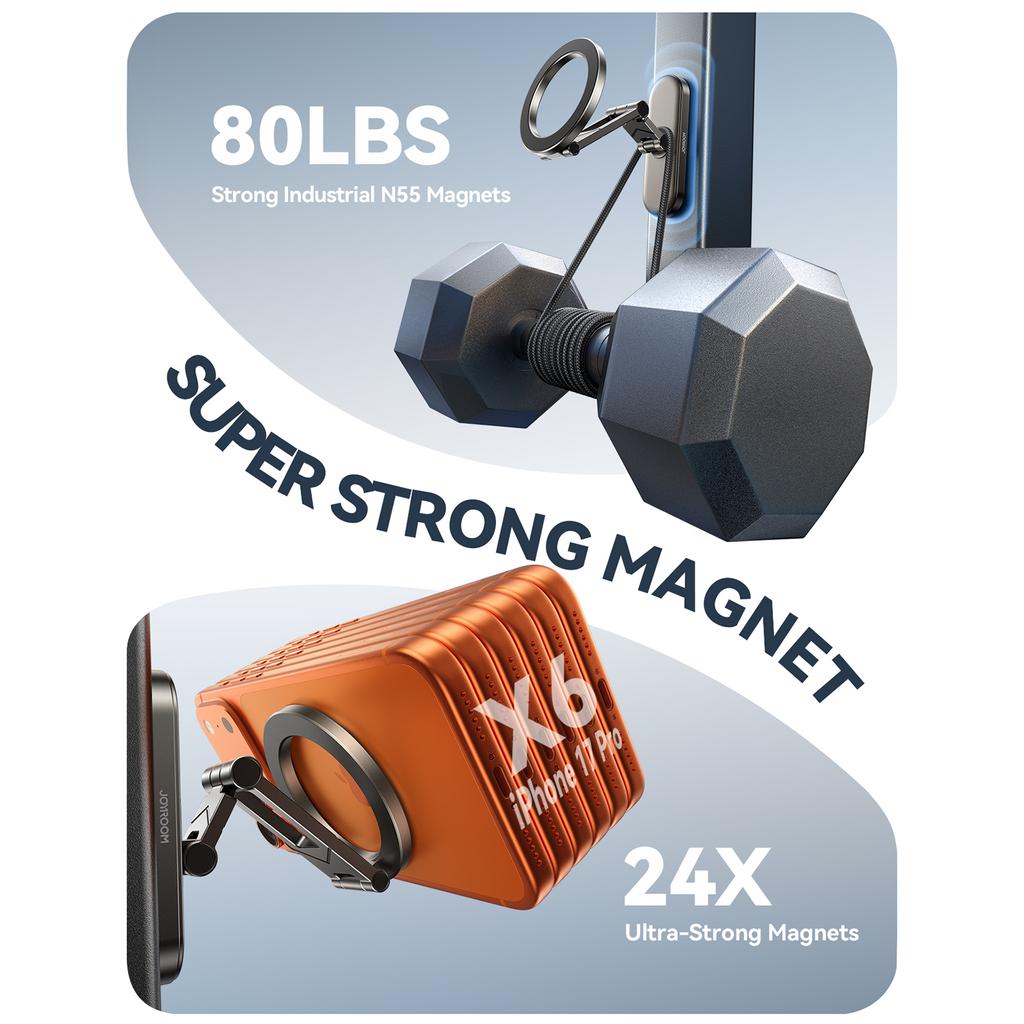 JOYROOM JR-ZS520 Magnetic Phone Stand Double-Sided Magnetic 360° Rotation Phone Holder