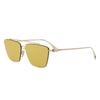 Yellow Square Ladies Sunglasses Fe40110u 30l 59