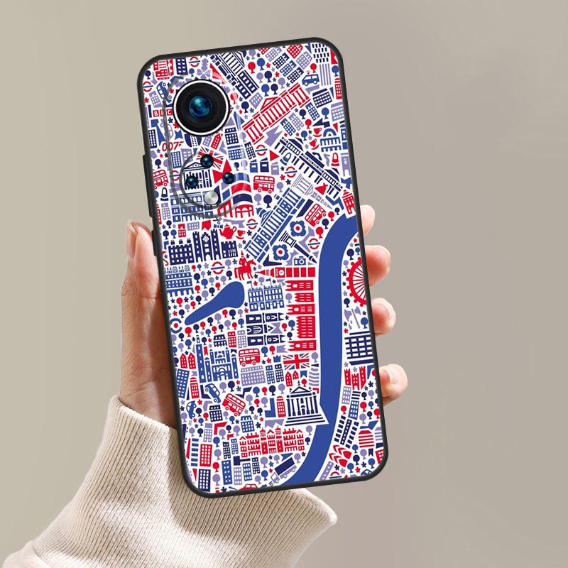 

London British Union Jack Case For Honor Magic 8 6 5 7 Pro X9d X9c X9b X9a X8c X8b Win RT 50 70 90 200 400 Lite Cover Honor 400 Pro